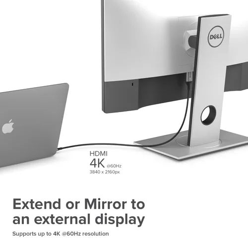 Miniatura 3 de ALOGIC Cable USB C a HDMI para oficina en casa, adaptador tipo C a HDMI, soporta 4K 60Hz; compatible con MacBook Pro/Air, iPad Pro/Air 2020, Dell
