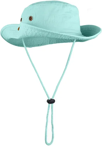 Miniatura 5 de Sombreros de ala ancha para senderismo, pesca, safari, Boonie, 100% algodón, protección solar UV, para hombres y mujeres, actividades al aire libre