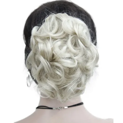 Miniatura 11 de Wiginway Cola de caballo de pelo para mujer, extensiones de cabello ondulado con clip, color marrón dorado rojizo claro # 130 Rojo cobre