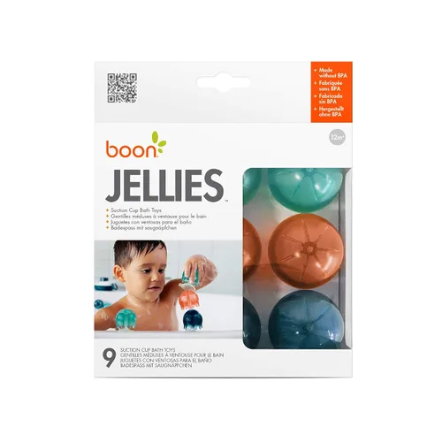 Miniatura 6 de Boon Jellies - Juguetes de baño con ventosa – Juguetes sensoriales para bañera – Juguetes de succión de medusas para la hora del baño – Azul Azul
