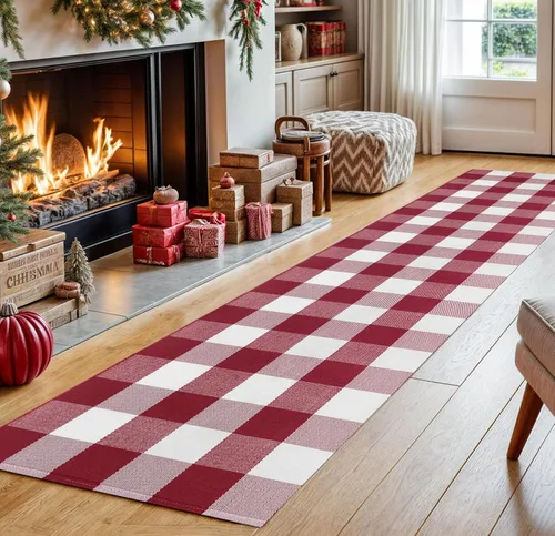 Miniatura 61 de IOHOUZE Alfombra Rayada Gris y Blanca - 27.5" X 43" Tapetes para Puerta Delantera al Aire Libre, Alfombra Lavable para Decoración de Porche