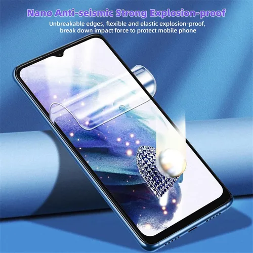 Miniatura 5 de Paquete de 3 protectores de pantalla compatibles con Samsung Galaxy A13 5G/4G de 6.5 pulgadas, película de hidrogel de TPU suave transparente HD