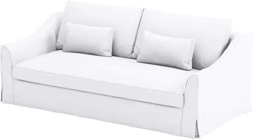 Miniatura 9 de Farlov Funda de repuesto para sofá biplaza (ancho 70 pulgadas, no 85.8 pulgadas) compatible solo con IKEA Farlove funda (algodón blanco 70 pulgadas)