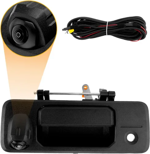 Miniatura 8 de Gledewen Cámara de Respaldo para Mango de Portón Trasero, Compatible con Toyota Tundra 2007-2013, con Llavero, con Ángulo de Visión Trasera de 170°