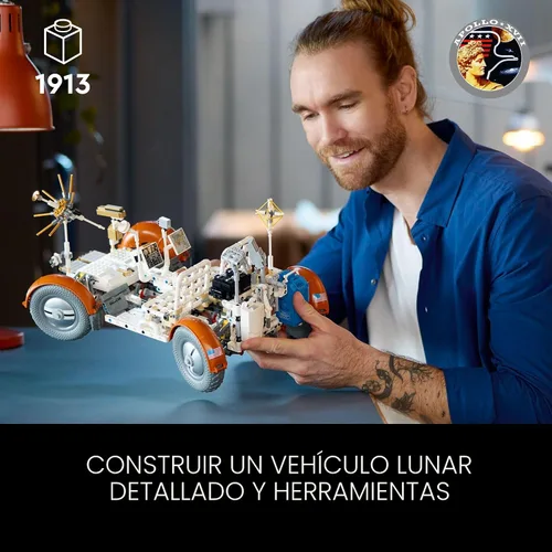 Miniatura 2 de LEGO Technic NASA Apollo Lunar Roving Vehicle LRV Set de construcción - Kits de manualidades para adultos, mayores de 18 años - Set de construcción