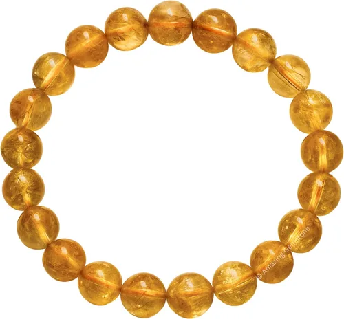 Miniatura 732 de Amazing Gemstone Pulsera de cristal para mujeres y hombres, pulsera de cristal curativo de protección, pulsera elástica con cuentas de piedras