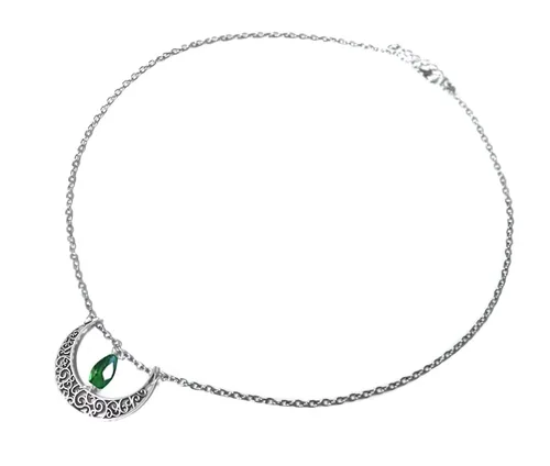 Miniatura 14 de Diadema de bruja con diseño de luna para mujer, corona de hada de elfo, disfraz de frente gitana vikinga, diadema bohemia luna dorada