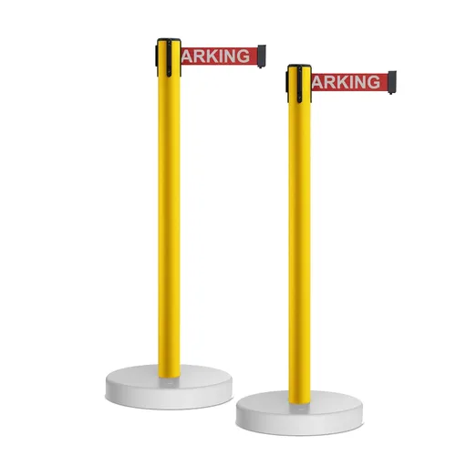 Miniatura 51 de Crowd Control Warehouse - CCW Juego de 2 puntales retráctiles de barrera de cinturón, base rellenable de agua MSH630-11 cinturón de pie, cinturón