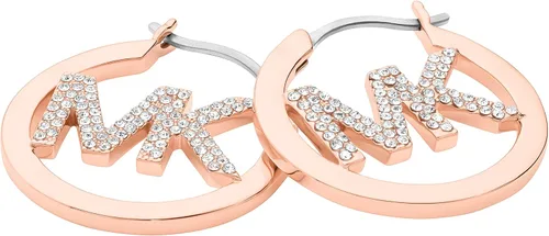 Miniatura 2 de Michael Kors - Arracadas de plata y oro rosa para mujer