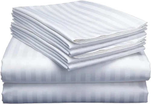 Miniatura 27 de Mattress-Homes Juego de sábanas tamaño Queen de 6 piezas, colección Hotel Luxury, 100% algodón egipcio, sábana bajera ajustable de 18 pulgadas