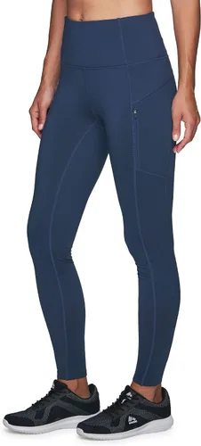 RBX Fleece Lined Leggings for Women, Full Length Outdoor Fleece Legging with Zipper Pockets for Running, Hiking