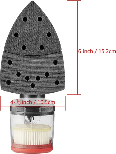 Miniatura 7 de SKIL SR232301 - Lijadora de detalles multifunción con cable con caja antipolvo de microfiltro, 3 accesorios adicionales y 12 hojas de lijado