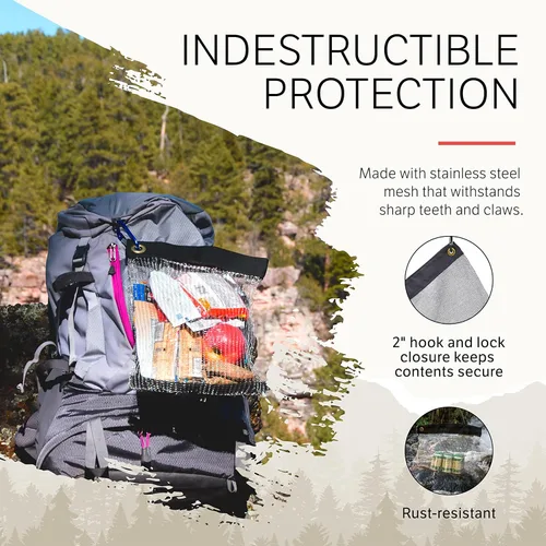 Miniatura 7 de Ratsack - Bolsa para provisiones a prueba de roedores, para viajes de campo (acampada, caza, senderismo, pesca, kayak, preparación)