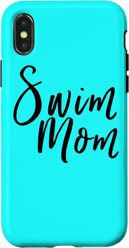 Miniatura 5 de Funda para iPhone XR Natación Mamá Divertida Natación Madre Padres
