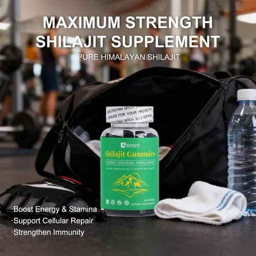 Miniatura 9 de Shilajit Gummies 600mg Resina Shilajit pura del Himalaya Energía natural, resistencia, claridad mental y apoyo de vitalidad para hombres