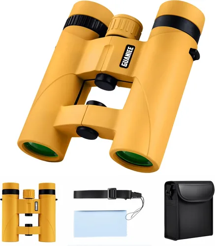 Miniatura 8 de Binoculares 10x25 para niños, mini prismáticos compactos de bolsillo, impermeables, binoculares pequeños para observación de aves, viajes, Azul