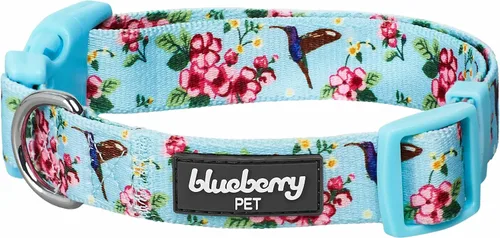 Miniatura 8 de Blueberry Pet Collar de perro de teñido anudado lila, tamaño pequeño ajustable, cuello de 12 a 16 pulgadas, collar impreso para mascotas para perros