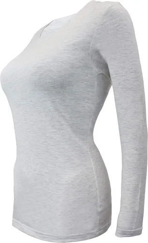 Miniatura 106 de Natural Uniforms Camiseta Under Scrub para mujer, cuello redondo, manga larga, paquete de 3, paquete múltiple de 3