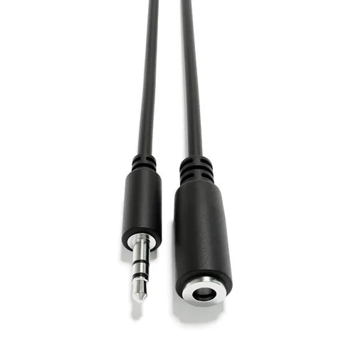 Cables de extensión AUX de audio - Mini Jack estéreo TRS 0.138 in 1/8" [niquelado | macho a hembra | 60 cm - 23.62"]