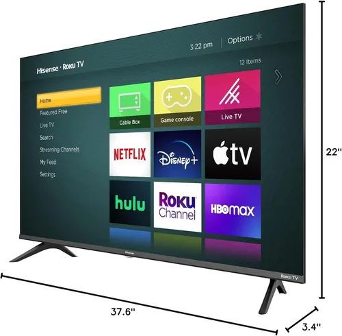 Miniatura 10 de Hisense Serie H4 43H4G - LED Roku Smart TV de 43 pulgadas con compatibilidad con Asistente de Google y Alexa 32