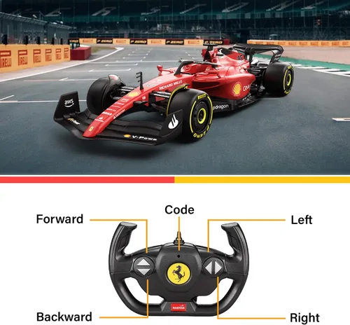 Miniatura 5 de Voltz Toys Auto de Control Remoto Ferrari F1 75 con Licencia Auténtica 1:12 - Serie de Autos RC Colección F1 para Niños y Adultos - Auto RC de 1:12