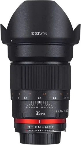 Miniatura 3 de Rokinon 35mm F1.4 AS UMC Lente de gran angular cine para Sony E-Mount (NEX) (RK35M-E)