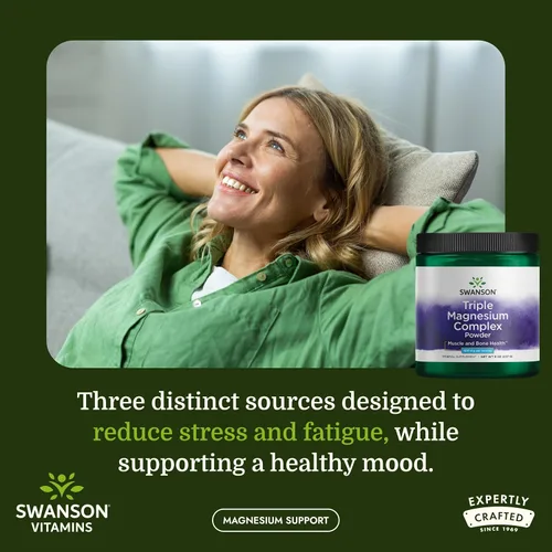 Miniatura 2 de Swanson Triple Magnesio Complejo Polvo 400 mg 8 oz Pwdr