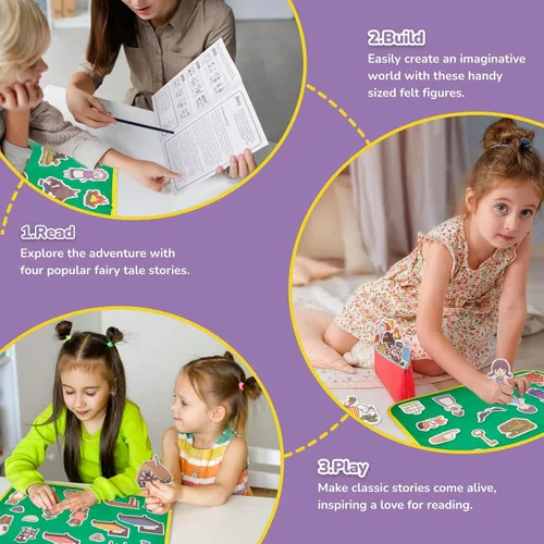 Miniatura 2 de CHEFAN Paquete de 12 Piezas de Historias Bíblicas para Tablero de Fieltro, Historias de Tablero de Franela para Actividades Preescolares Incluye una