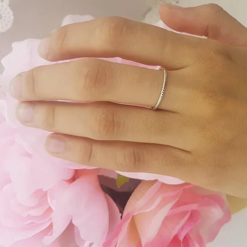 Miniatura 6 de Anillo de boda de oro de 14 quilates para mujer, Oro