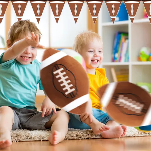 Miniatura 7 de HyDren 2 almohadas de felpa de fútbol – Almohadas suaves y esponjosas de fútbol de 12 pulgadas para niños, niñas, dormitorio, cuarto de bebé