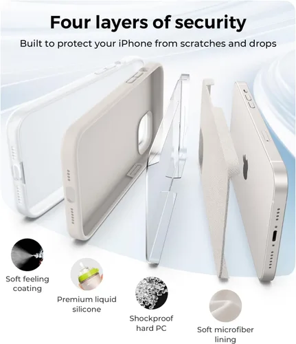 Miniatura 6 de AOTESIER Funda compatible con iPhone 14 Plus, silicona de grado alimenticio de cuerpo completo, resistente al desgaste, protección anticaídas
