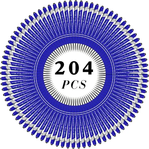 Miniatura 40 de Bolígrafos personalizados a granel con punta de lápiz capacitivo, 12 bolígrafos personalizados con logotipo de mensaje con nombre, bolígrafos