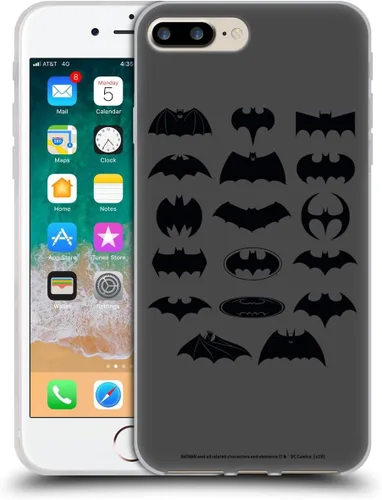 Miniatura 375 de Head Case Designs Funda de gel con licencia oficial de Batman DC Comics Bat Signal Logos [protección de grado militar] compatible con Apple iPhone 7
