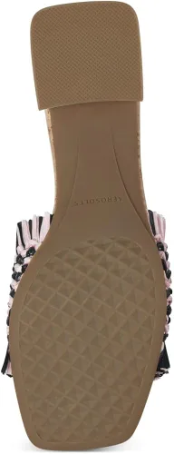 Miniatura 10 de Aerosoles Sandalias de tacón Rufina para mujer, Rosa Combo Rafia Vegana