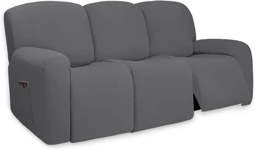 Miniatura 28 de PureFit - Funda superelástica con bolsillo p/protección de sofá/sillón - Suave cubierta de elastano antideslizante, lavable, c/base elástica, apta