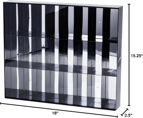 Miniatura 8 de La vitrina de acrílico Protech AFSBM para pared se adapta a 24 figuras de acción de 3 ''- 4