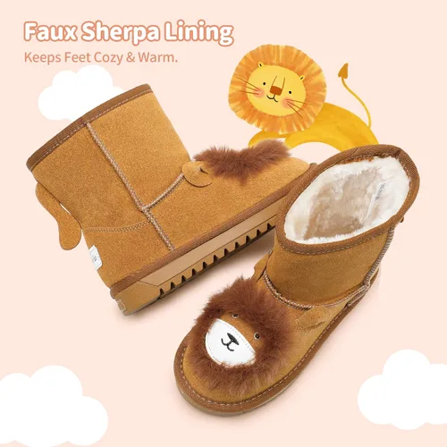 Miniatura 4 de DREAM PAIRS Boys Girls Snow Boots ToddlerLittle Kids Winter Cute Shoes