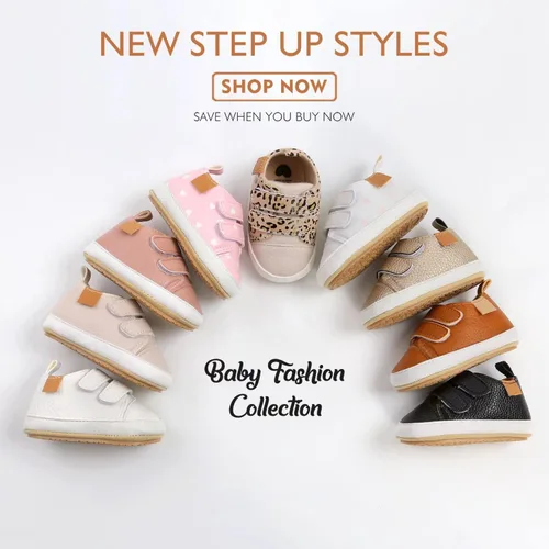 Miniatura 2 de BABSMULY Baby Boys Girls Shoes Non-Slip Rubber Sole High-Top PU Leather Sneakers Infant First Walking Shoes Toddler Crib Shoes Newborn Loafers Flats