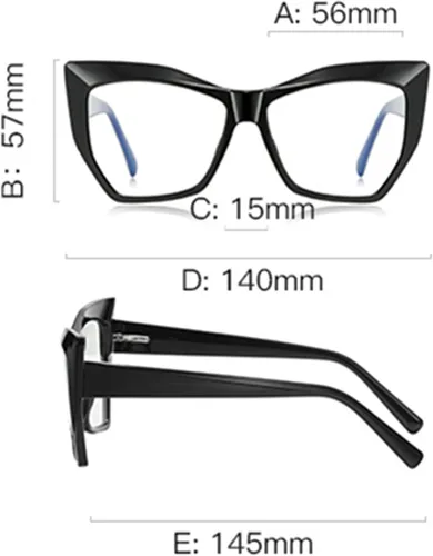 Miniatura 3 de Lentes de lectura para mujer, elegantes estilo Oprah, con bloqueo de luz azul y bisagra de resorte