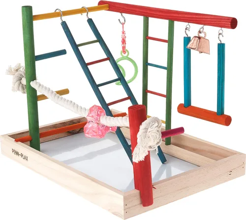Miniatura 11 de Penn-Plax Centro de Actividades para Aves – Perfecto para Aves Jóvenes o Pequeñas Varios