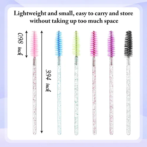 Miniatura 2 de Skylety 1000 varitas desechables para rímel a granel, carretes aplicadores de maquillaje, varitas de pestañas para extensión de pestañas, peine