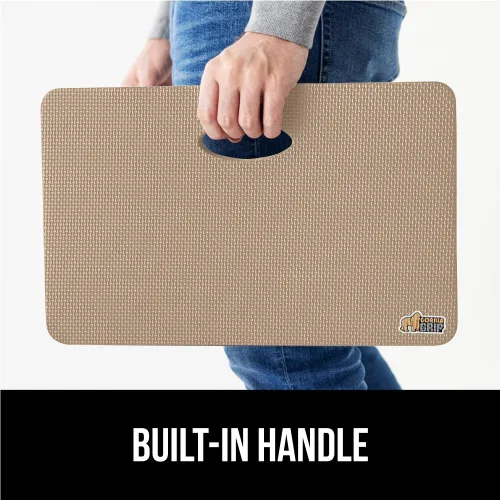 Miniatura 7 de GORILLA GRIP Almohadilla de rodillas de espuma suave extra gruesa con patente pendiente, 2 PK, almohadas de rodillas grandes y de apoyo para Beige
