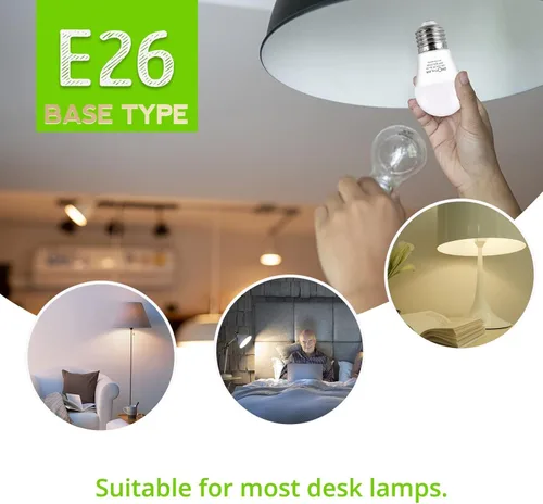 Miniatura 8 de Bombillas equivalentes a 25 W, bombilla LED A15 de 3 W, base E26, 2700 K, blanco cálido, bombillas de bajo vatio, bombilla de mesita de noche