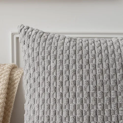 Miniatura 3 de Kevin Textile - Juego de 2 fundas de almohada decorativas de pana de 22 x 22 pulgadas, suaves, estilo bohemio, a rayas, decoración moderna del hogar