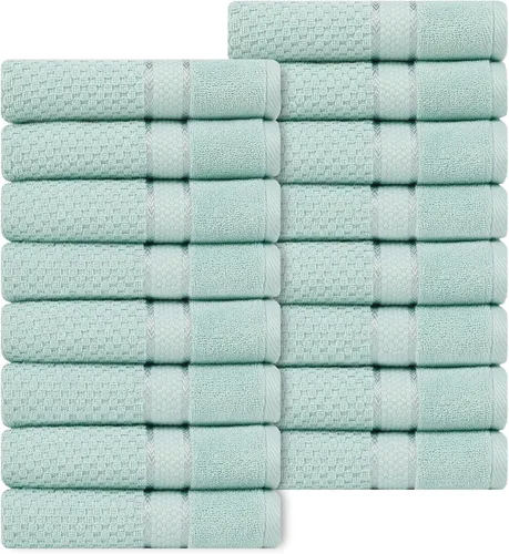 Miniatura 19 de Ample Decor Juego de toallas de baño 100% algodón, 6 piezas, suaves y absorbentes, de secado rápido, juego de toallas de baño