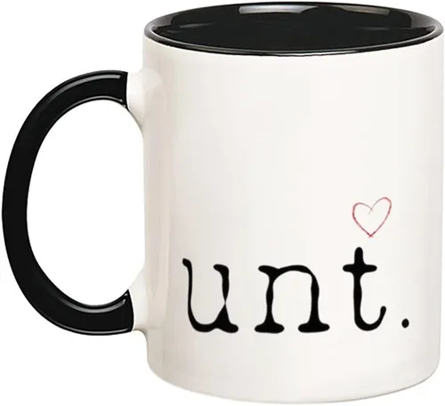 Fonhark - Taza de coño. Taza de corazón coño. Humor adulto, ofensivo, travieso, grosero, taza de café novedosa de 11 onzas