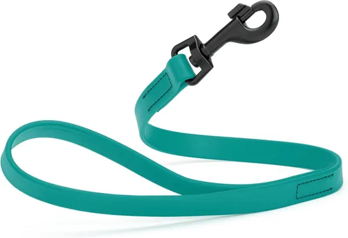 Miniatura 66 de Dogline Biothane - Correa impermeable para perro, correa de nailon tejido con revestimiento fuerte, con herrajes negros, a prueba de olores, fácil