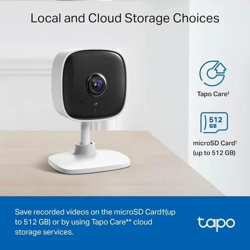 Miniatura 4 de Tapo Cámara de seguridad interior 1080P para monitor de bebé, cámara para mascotas con detección de movimiento, sirena de audio de 2 vías, visión