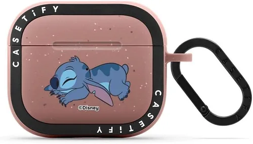 Miniatura 53 de CASETiFY AirPods Pro (1ª/2ª Gen) Estuche Bounce con Anillo [Colaboración Frozen] - Copo de Nieve de Anna - Taupe Mate