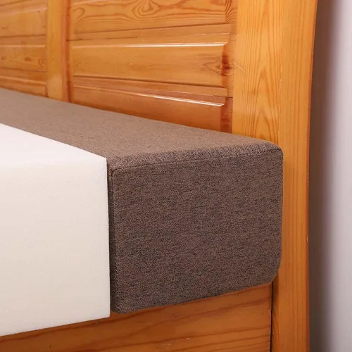 Miniatura 21 de YURRO Almohadilla de cuero sintético para cama de cabecero, protección acolchada para cabecera, almohada larga y alargadora de colchón suave, Beige